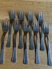 SMS Sarosil INDIO L 9 Kuchengabeln 18/8 Edelstahl 14,7 cm guter Zustand