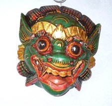 Holzmaske Affe Von Barong