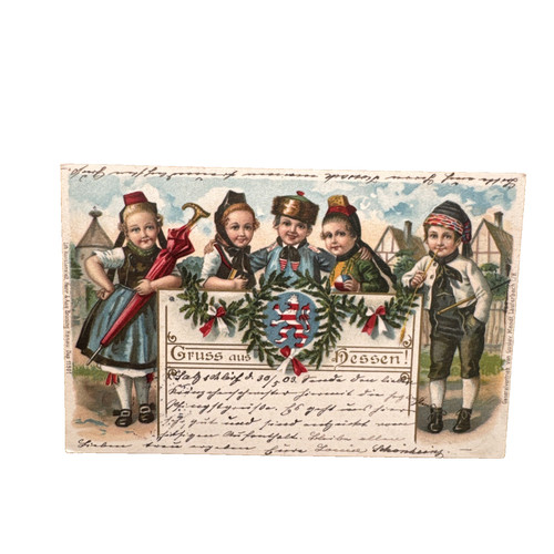 Ansichtskarte postkarte hessen - ansichtskarte,