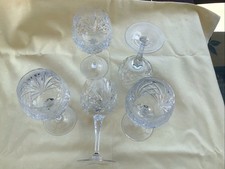 5 x Weißweingläser Nachtmann Karat Bleikristall Höhe 16,5 cm