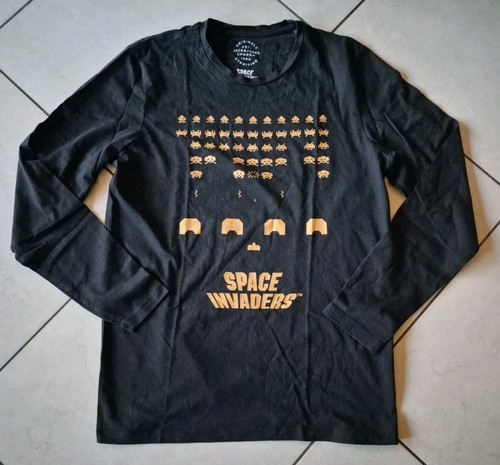 Space invaders langarmshirt - space,