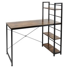 Schreibtisch Computertisch Bürotisch mit Regal Ablagen Arbeitstisch 120x52x121,5
