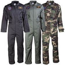 Fliegerkombi Kids mit Abzeichen Kinder Armee Overall Pilotenkombi Panzerkombi