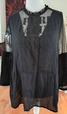 ★ SHIRT ★ BLUSE ★ FESTLICH ★ SPITZE ★ NETZ ★ GR. 44 ★