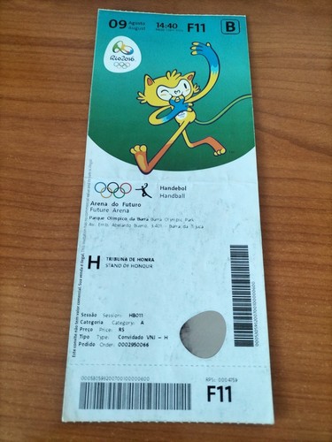 Used ticket olympic 08 - olympic, 09.08