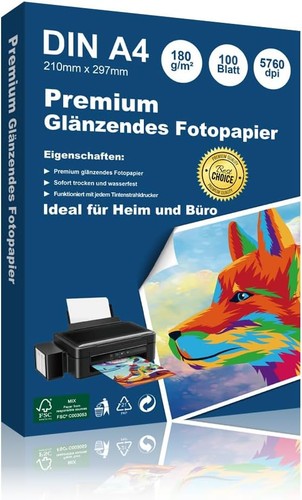 Fotopapier 180 m2 - a4, g/m2