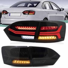 Paar Grau VLAND LED-Rückleuchten für Volkswagen Jetta Mk6 2011-2014 Gelb Blinker