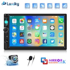 7" Doppel 2DIN Autoradio Stereo Bluetooth FM USB TF AUX MP5 Player with Kamera