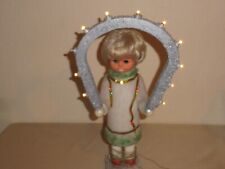 alte DDR Lichterpuppe Lichterengel Weihnachten Dekoration 43cm Höhe funkt. L2