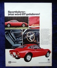 Opel GT,  originale Werbung