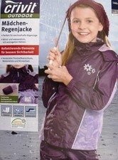 Mädchen Regenjacke Rot oder