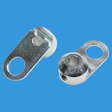 Blinkerhalter - Motorrad - Bullet Atto - unter den Hebeln - 8 mm - Alu blank