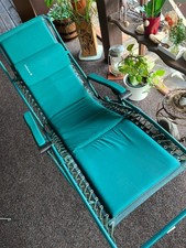 LAFUMA Relaxliege türkis, gebraucht, gepolsterte Auflage