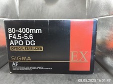Tasche / Köcher, Geli und Ovp für Sigma 80-400mm 4.5-5.6 APO DG