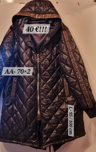 Damen steppmantel lang schwarz - damen,