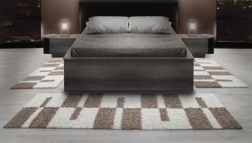 Shaggy hochflor bettumrandung - shaggy,
