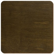 Holz Quadrat Haselnuss