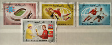 Fußball WM England 1966, 4 Marken Ras al Khaima, Pokal, Queen, Wembley