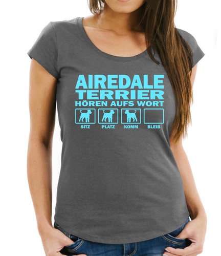 Woman shirt airedale - woman, t-shirt