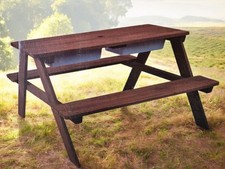 Matschtisch Mit Bänke Kinder Sitzgruppe, Spiel-Tisch, 2 Wannen, Sitzgarnitur 