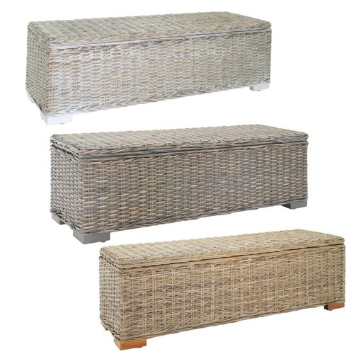 Truhe 110cm natur - natur, rattan