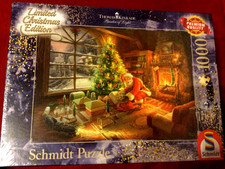 Puzzle Schmidt 1000  Teile Christmas Edition Thomas Kinkade Nikolaus Weihnachten