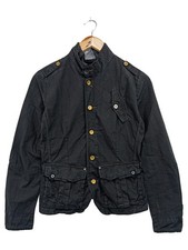 G-STAR RAW Damen Jeansjacke Schwarz Military Stil Gr. 36/S Baumwolle