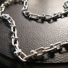 Luxus Halskette Steigbügel Kette U-Form 45 cm Biker Rapper 