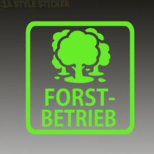 Forst Betrieb  Aufkleber Forst