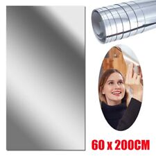 Neu Spiegelfolie Selbstklebend Wand Möbel 200x60cm Wandspiegel Folie Spiegel DHL