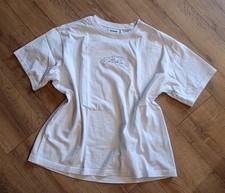 Shirt Gr. XS - L weiß WEEKDAY silberner Print