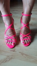 Buffalo Sandalette Gr.38 neonpink
