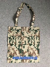 BUNDESWEHR TRAGEBEUTEL EINKAUFSBEUTEL TASCHE, (FLECKTARN WÜSTE) --