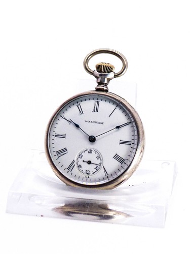 Waltham taschenuhr 925 silber - 925,