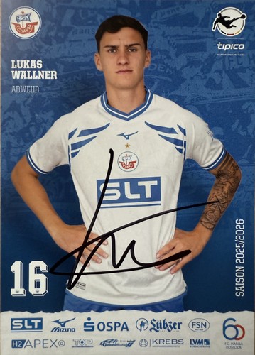 Autogrammkarte lukas wallner - autogrammkarte,