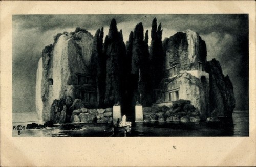 Künstler böcklin arnold - ak, böcklin,