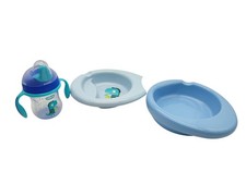 Das Chicco Coffre Repas Se aus 2 Babytellen sowie einer Schnabeltasse