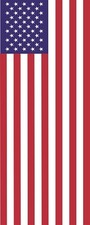 Fahne Flagge USA im Hochformat