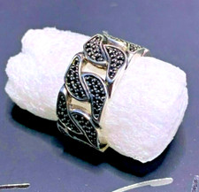 Thomas Sabo Ring Zirkonia schwarz asiatische Ornamente NP279€ UNGETR TS-Box GR56