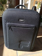 FILA Handgepäck mit ROLLEN & Teleskopgriff Reisekoffer Board Trolley SCHWARZ