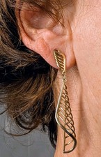 Ohrhänger Ohrstecker Gelbgold