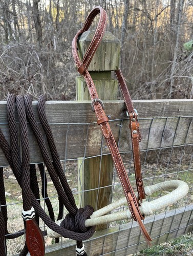 Bitless hackamore rawhide - bitless,