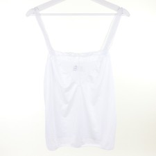 MODA MANUELA Top Shirt Unterhemd Spitze Weiß Gr. IT 42 DE 38