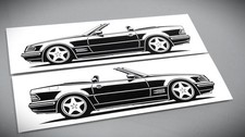 Mercedes r129 sticker - sl,