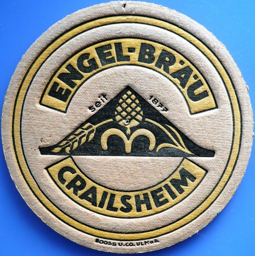 Alter bierdeckel engel bräu - alter, engel-bräu