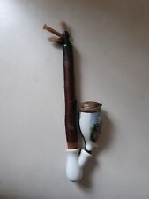 Sammler: Antike Jäger-Pfeife, Porzellan, Tabak, Opas Pfeife, beraucht