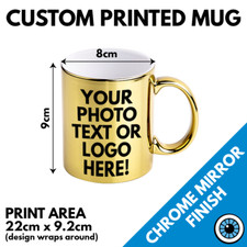 Tasse Gold Silber Chrom