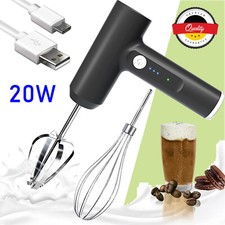 20W Handmixer Handrührer Handrührgerät Mixer Rührgerät 3 Gang Turbotaste 1200mAh