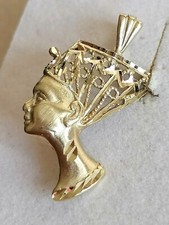 Gold kette anhänger nofretete - gold,