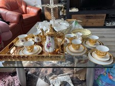 Kaffee,Tee Service, 21 Tlg . 24karat Gold  BAVARIA